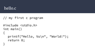 4 subsets of C++
1. The C programming language
2. Object-Oriented
3. STL library
4. Template Metaprogramming
 