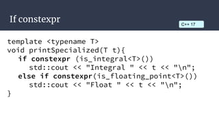 C++17  not your father’s c++