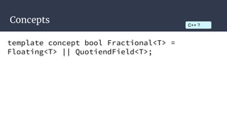 C++17  not your father’s c++
