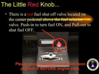 C172 fuel selector, 裂く trim, shutoff valve