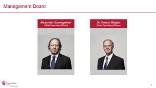 Management Board
Dr. Gerold Riegler
(Chief Operating Officer)
Alexander Baumgartner
(Chief Executive Officer)
5
 