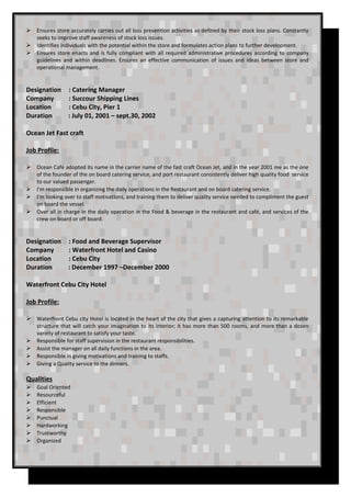 Joseph Martin CV | DOC