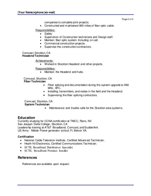 Optics resume
