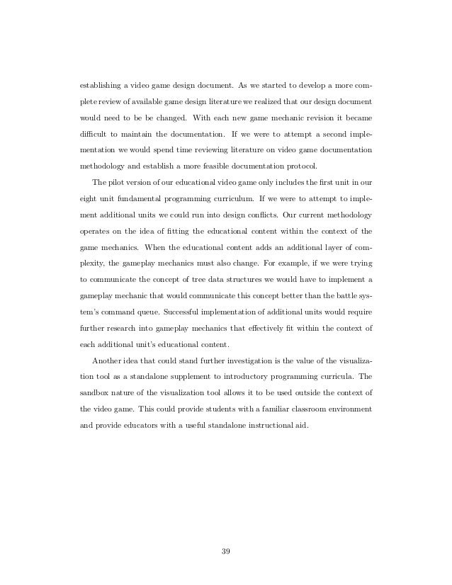 Game design research papers