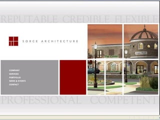 Sorce Architecture Web Site - main pages