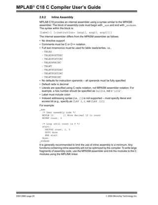 C18 c compiler user guide | PDF