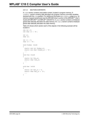 C18 c compiler user guide | PDF