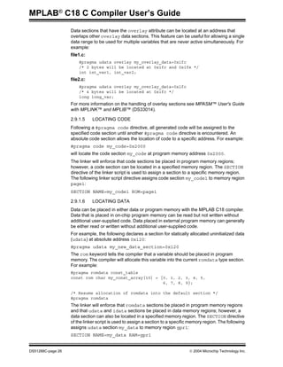 C18 c compiler user guide | PDF