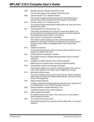C18 c compiler user guide | PDF