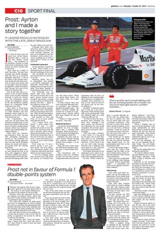 PROST SENNA FEATURE | PDF