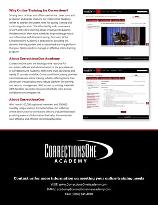 CorrectionsOne Academy Online Training & Learning Management System ...