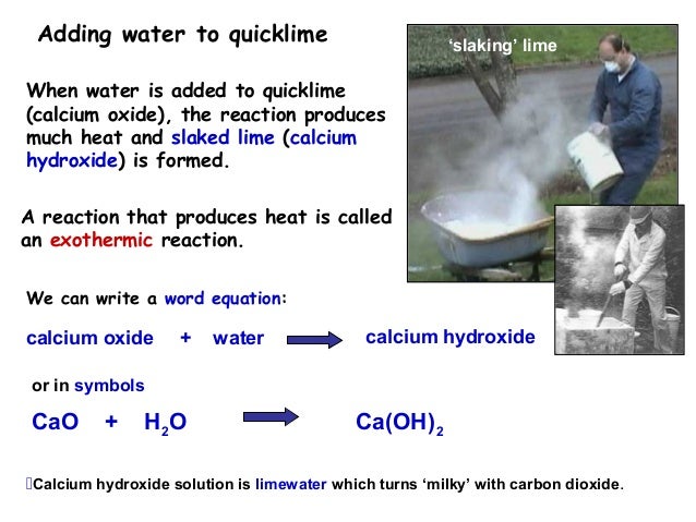 calcium of decomposition carbonate AQA C1a Limestome