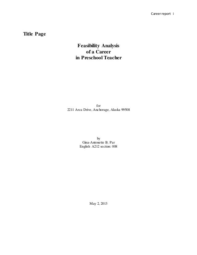 standard title page