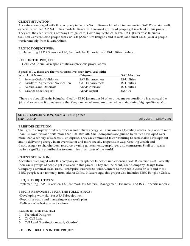 cv for cafe