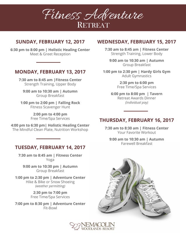 Schedule of Events NEMACOLIN PDF