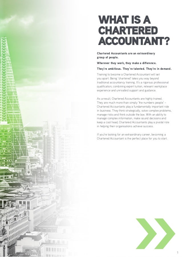 an ICAS Chartered Accountant Brochure