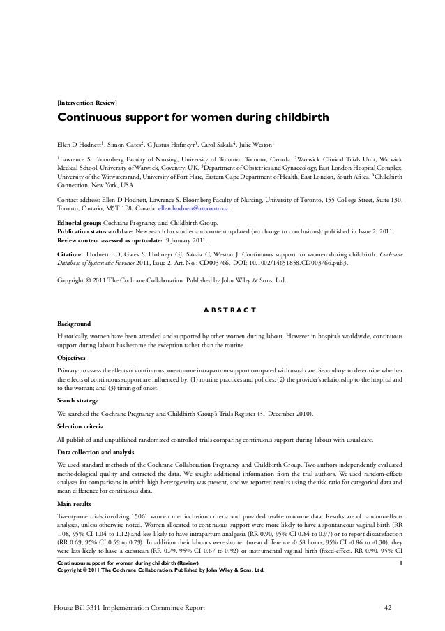 Utilizing Doulas To Improve Birth Outcomes For Underserved Women In O