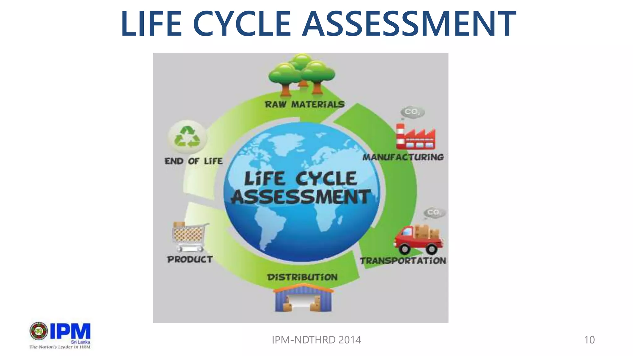 LIFE CYCLE ASSESSMENT
IPM-NDTHRD 2014 10