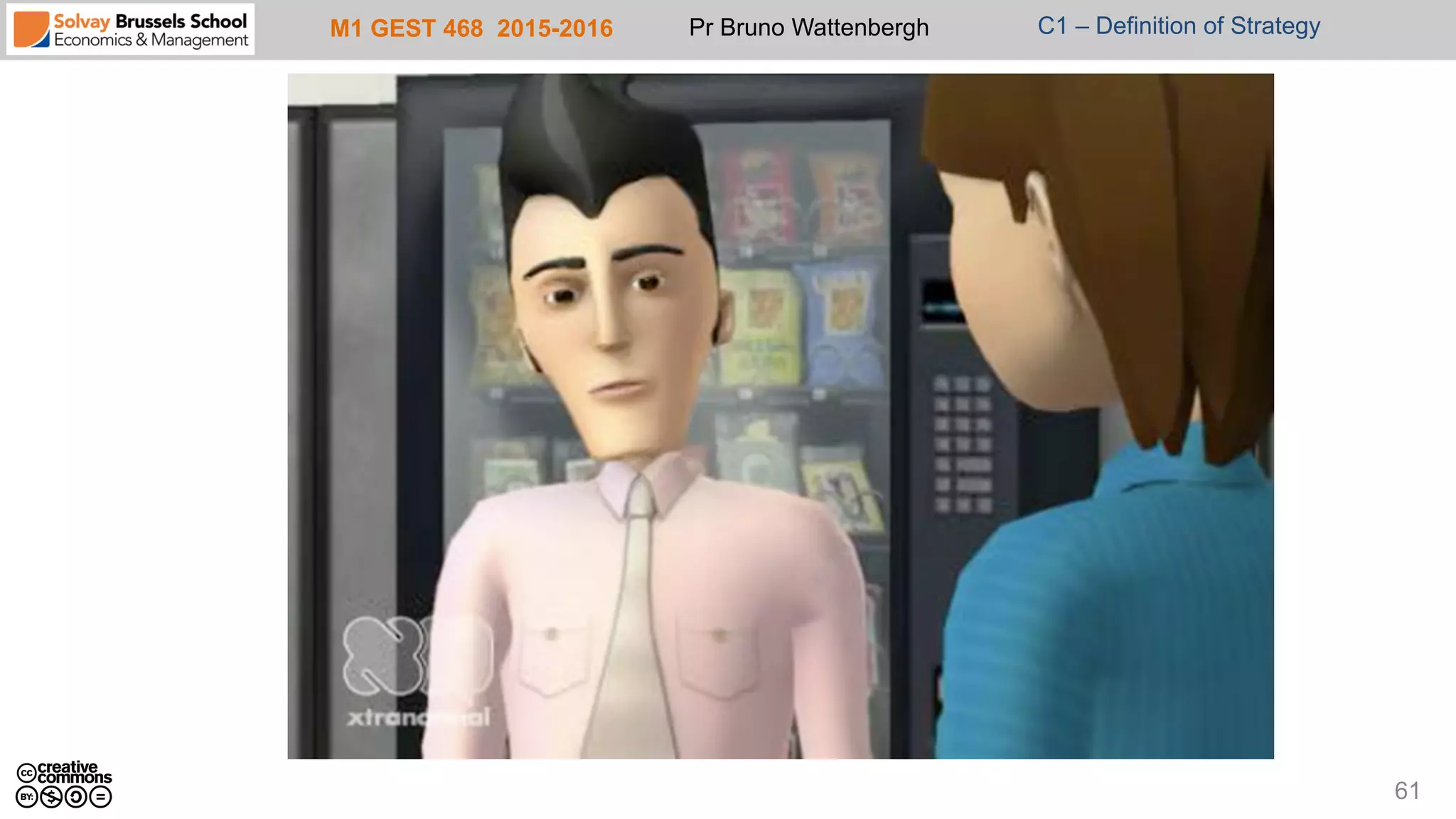 M1 GEST 468 2015-2016 Pr Bruno Wattenbergh C1 – Definition of Strategy
61
 