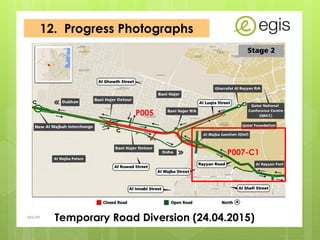 12. Progress Photographs
AKo/EIt
Temporary Road Diversion (24.04.2015)
P007-C1
P005
 