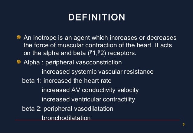 the use of inotropic drugs in cardiac surgery inotropic drugs