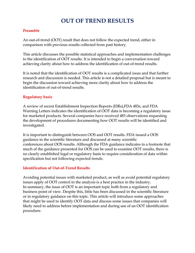 OOT results Article | PDF | Business | Business and Finance