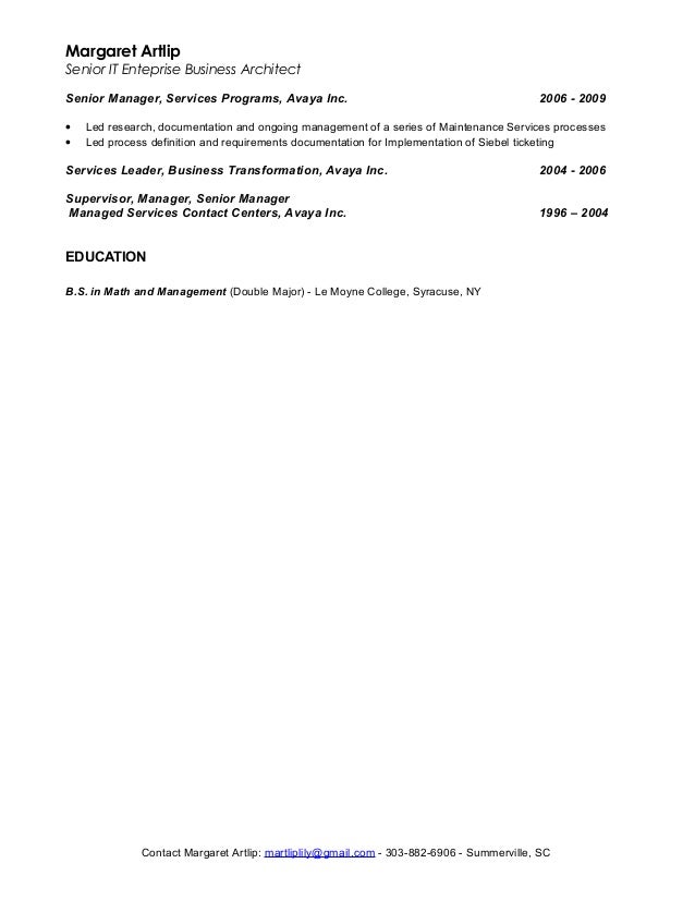 enterprise architecture resumes