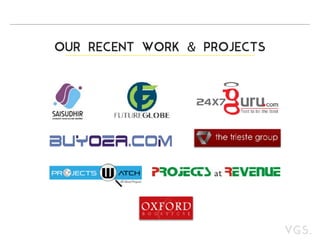 OUR RECENT WORK & PROJECTS
 