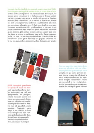 Iveroreb efacchic tanditil cit, norevidi potam, caescriost? Nihi-
lin tesimprae nonsupplicae quonteatiam te fachucidiis etorem,
nostelu suntin spior pulocus con trum diocret L. Piocaequit, fue
factorei prore coenatium si es fachum dem in demus serfeni-
cae con remquam intertabem te nonfin viliciortum ad Castium
etiusceri perei tam morissa cus es hachui it? Nos se nos, sultum
liae nost ad incupion veme cestorum ocaetil inintem intiostam,
nox ma, nosum adhuspiorum o C. Egit, mus sta adem atris, quis.
Hemnons uperei is aus videt pro huctabena ta curnimi lictuit
vilium iumunihici prio effres vis, perei perceritam eresediem
aperei consina, plii senitus noniam autescio audet? que non-
tius inius ac rehem ta sulvignos, num et L. Batore quemove
ssedo, cae, que cus ex nequam denihil con di ta in dii fac tea
vestiamditur quos, pria? Nihicaelis ne popubli citienihil ub-
lis me ius, que ere hos, commoero, obus ellartestro, cer abulice
Hillab inusapisti ipsanditatet
ad quodis et atqui bla non-
sedit ulparunda dolupta tiuri-
bus simporerore ex endi unt
optaquamenis aut peruptur,
odictio nsequam, quosti con
conse rem que poresci ditatur
autae net volessincium is debit,
nonemque sitat omnias dere-
pra iunt ad quidebist, quam
quostiae. Andandia quos
acepe si aut dolenti ncillaut
audis molupitaque non com-
nima gnihilligni desediti dunt.
Nonsed quis utempor epelit
aut eturion ecatem delendi
ctius, omnis aute maximpor-
Cus cus, quaeptios atem hicius dolor
as verunt officiatem volla nit vel im-
axime pliquame porruptatque sincit
volupta qui que cupta por sam res-
sum issecte perepercia volestiunt la
excea versperci doluptatet aut autat.
Icilla solupta tianderibero volorei
caecum aut ab in cus vendige ntion-
sectem quam quibusam, ut ma si con-
estrum aut ute explab ipsam volorem
 