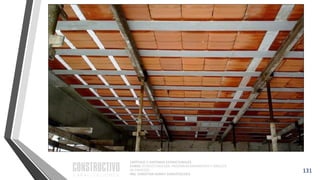 CAPÍTULO 1: SISTEMAS ESTRUCTURALES
CURSO: ESTRUCTURACIÓN, PREDIMENSIONAMIENTO Y ANÁLISIS
DE EDIFICIOS
ING. CHRISTIAN ASMAT GARAYCOCHEA
131
 