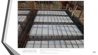 CAPÍTULO 1: SISTEMAS ESTRUCTURALES
CURSO: ESTRUCTURACIÓN, PREDIMENSIONAMIENTO Y ANÁLISIS
DE EDIFICIOS
ING. CHRISTIAN ASMAT GARAYCOCHEA
133
 