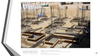 CAPÍTULO 1: SISTEMAS ESTRUCTURALES
CURSO: ESTRUCTURACIÓN, PREDIMENSIONAMIENTO Y ANÁLISIS
DE EDIFICIOS
ING. CHRISTIAN ASMAT GARAYCOCHEA
14
 