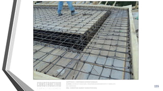 CAPÍTULO 1: SISTEMAS ESTRUCTURALES
CURSO: ESTRUCTURACIÓN, PREDIMENSIONAMIENTO Y ANÁLISIS
DE EDIFICIOS
ING. CHRISTIAN ASMAT GARAYCOCHEA
155
 