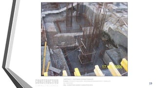 CAPÍTULO 1: SISTEMAS ESTRUCTURALES
CURSO: ESTRUCTURACIÓN, PREDIMENSIONAMIENTO Y ANÁLISIS
DE EDIFICIOS
ING. CHRISTIAN ASMAT GARAYCOCHEA
19
 