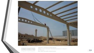 CAPÍTULO 1: SISTEMAS ESTRUCTURALES
CURSO: ESTRUCTURACIÓN, PREDIMENSIONAMIENTO Y ANÁLISIS
DE EDIFICIOS
ING. CHRISTIAN ASMAT GARAYCOCHEA
214
 