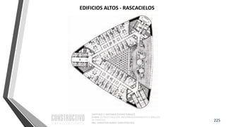 CAPÍTULO 1: SISTEMAS ESTRUCTURALES
CURSO: ESTRUCTURACIÓN, PREDIMENSIONAMIENTO Y ANÁLISIS
DE EDIFICIOS
ING. CHRISTIAN ASMAT GARAYCOCHEA
225
EDIFICIOS ALTOS - RASCACIELOS
 