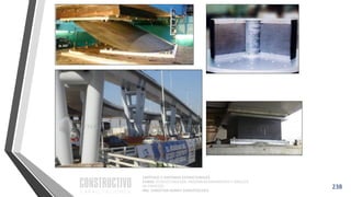 CAPÍTULO 1: SISTEMAS ESTRUCTURALES
CURSO: ESTRUCTURACIÓN, PREDIMENSIONAMIENTO Y ANÁLISIS
DE EDIFICIOS
ING. CHRISTIAN ASMAT GARAYCOCHEA
238
 