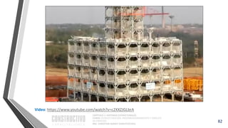 CAPÍTULO 1: SISTEMAS ESTRUCTURALES
CURSO: ESTRUCTURACIÓN, PREDIMENSIONAMIENTO Y ANÁLISIS
DE EDIFICIOS
ING. CHRISTIAN ASMAT GARAYCOCHEA
82
Video: https://www.youtube.com/watch?v=c2XXZJGLbrA
 