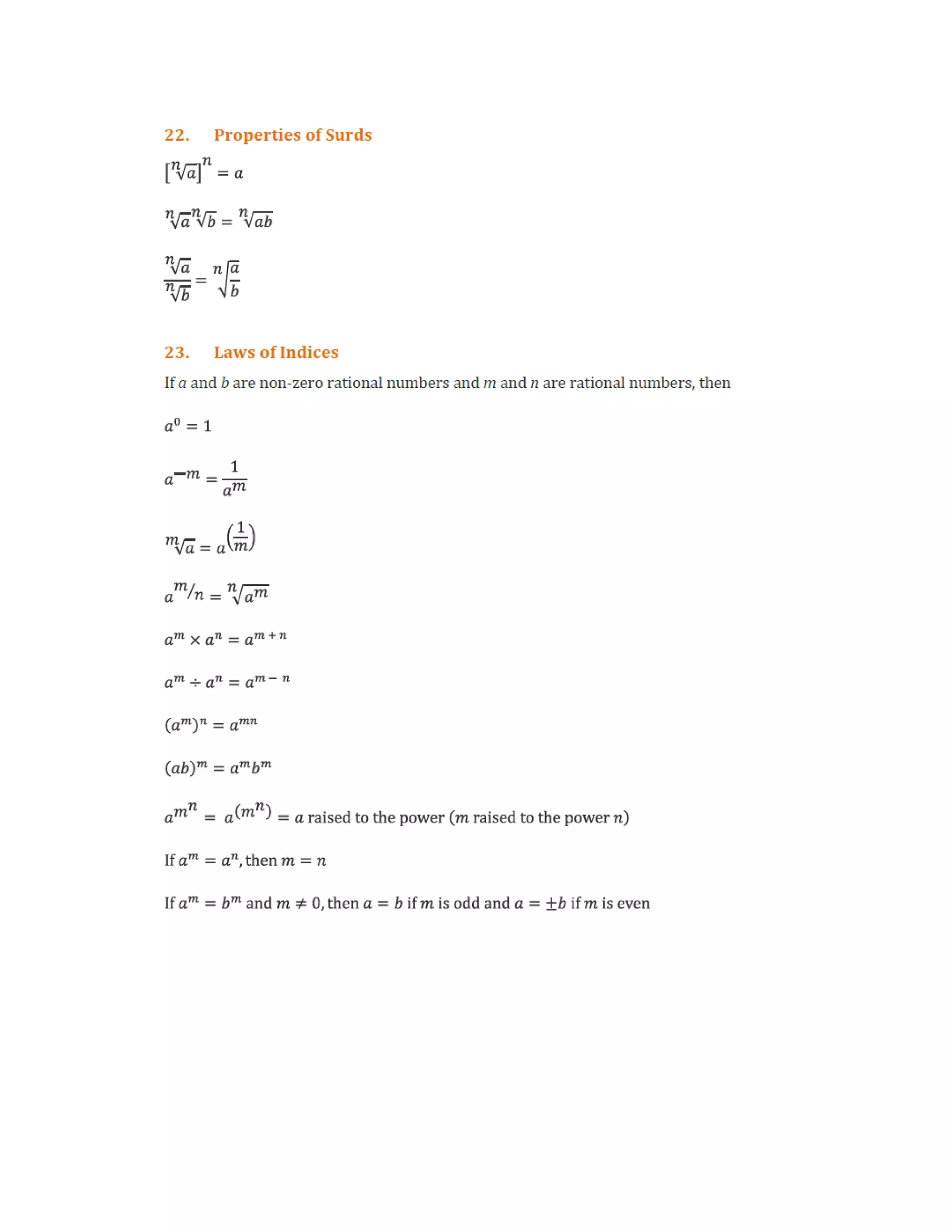 Maths Top 50 Formulas | PDF