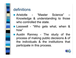 C1 political science | PDF