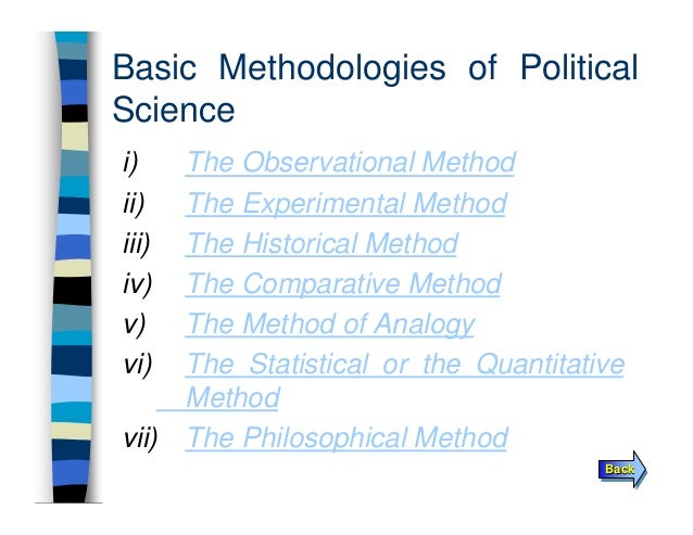 what is experimental method in political science