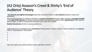 C1SB Assassin's Creed III Liberation and video game industry