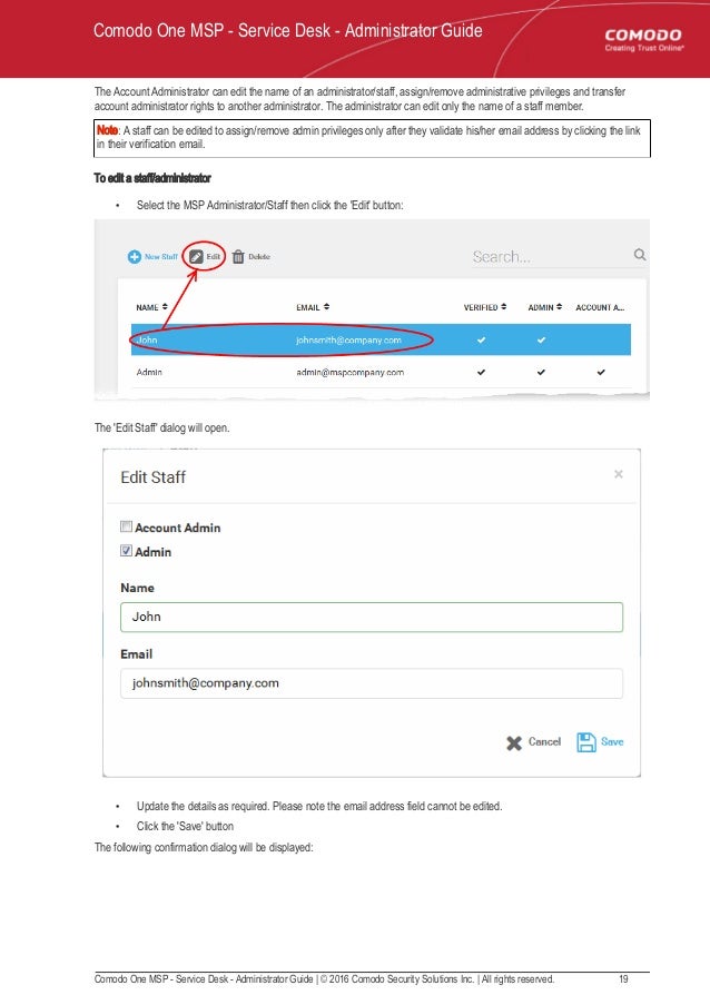 Comodo One It Help Desk Ticketing System