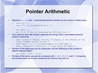 C for Java programmers (part 2) | PPT