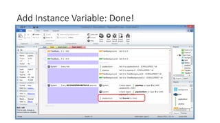 Add Instance Variable: Done!
 