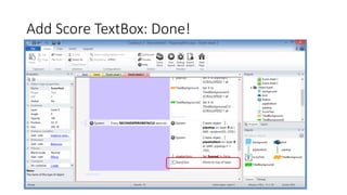 Add Score TextBox: Done!
 