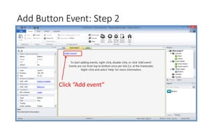 Add Button Event: Step 2
Click “Add event”
 
