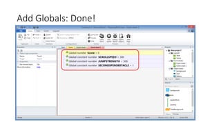 Add Globals: Done!
 