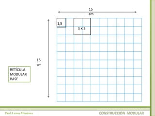 15
                            cm

                1,5
                      3X3




           15
           cm
RETÍCULA
MODULAR
BASE
 