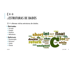 PARTE III::
ESTRUTURAS DE DADOS
C++ 200
UM MINICURSO
20/04/2017 (C) 2017, PJANDL. 49
 